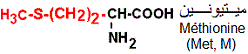 méthionine (A. aminés soufrés)