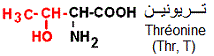 Thréonine (A. aminés hydroxylés)